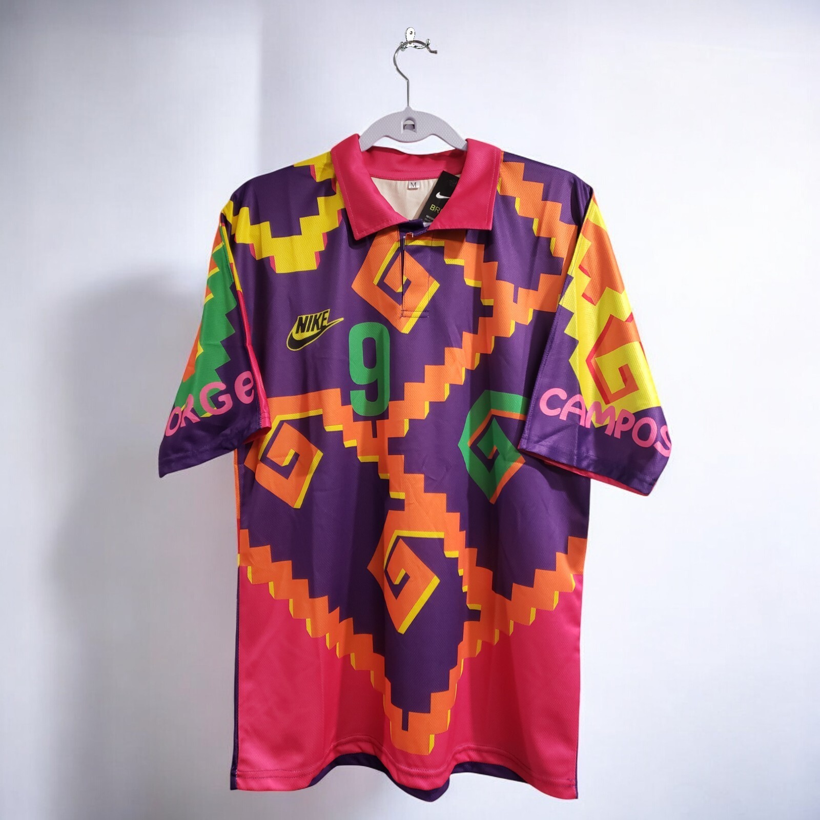 Jorge Campos # 9 Multicolor ORANGE/PINK/PURPLE NIKE RETRO - XXL