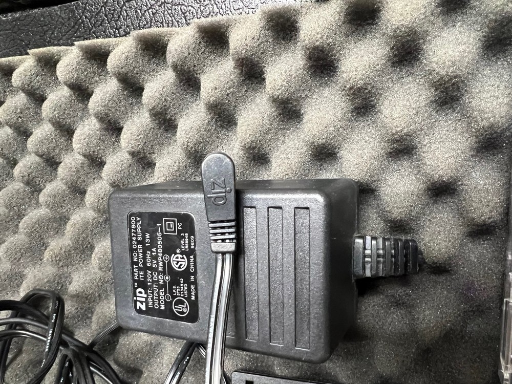 Vintage iOmega Zip 100 External Parallel Drive Bundle - Indigo
