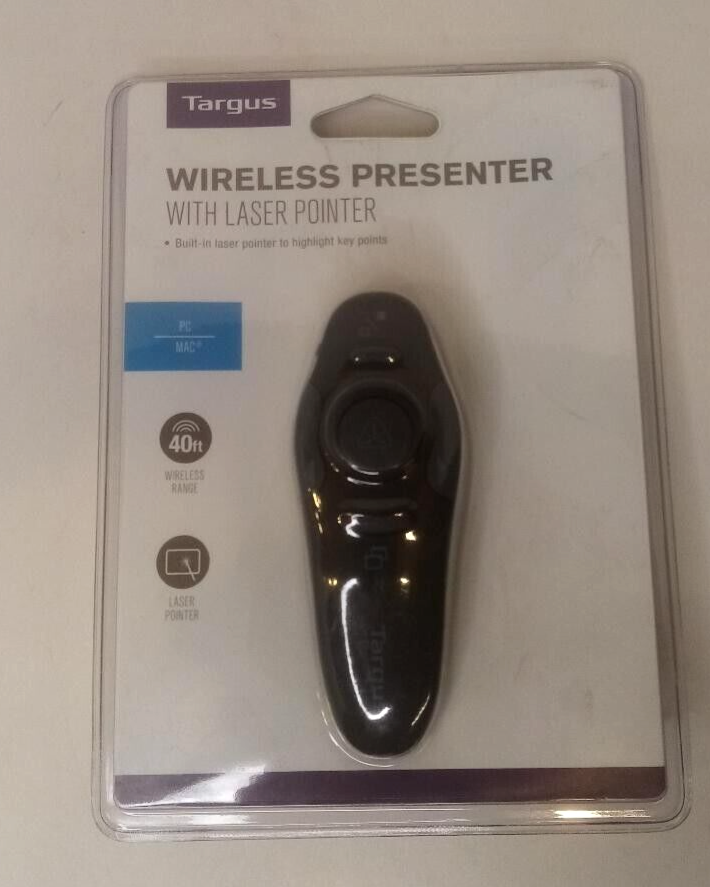 Targus AMP16US Wireless Presenter with Laser Pointer BLACK