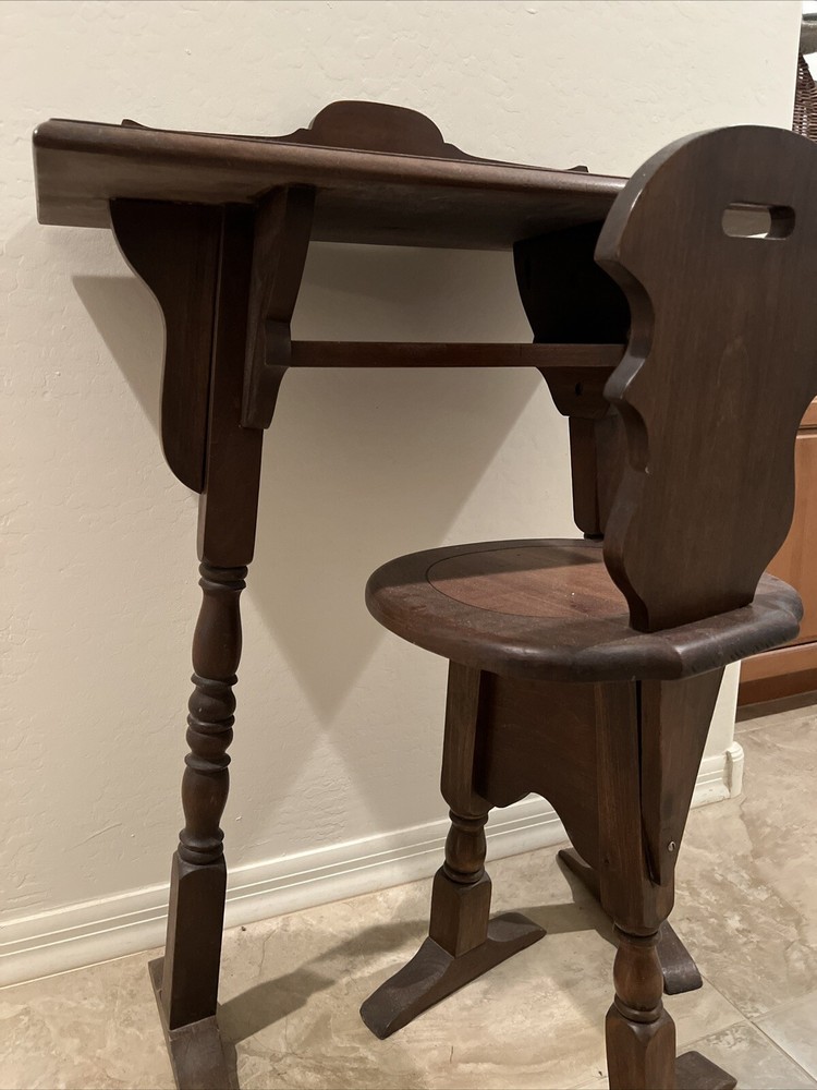 Antique Matching Desk & Chair