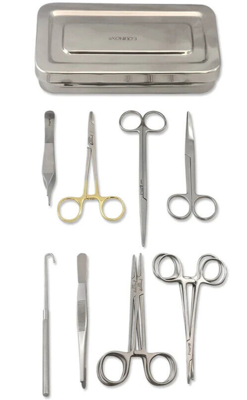 Basic Veterinary Tools General Surgery Kit (10 Pcs)