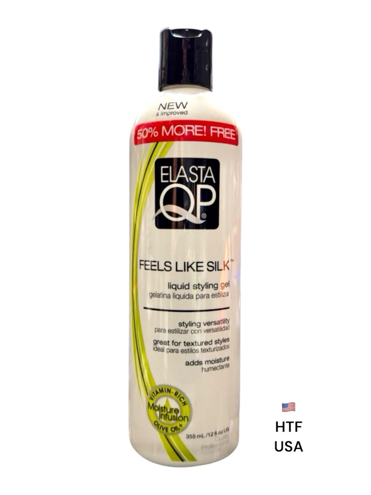 Elasta QP Elasta Care Feels Like Silk Liquid Styling Control Gel Jel New