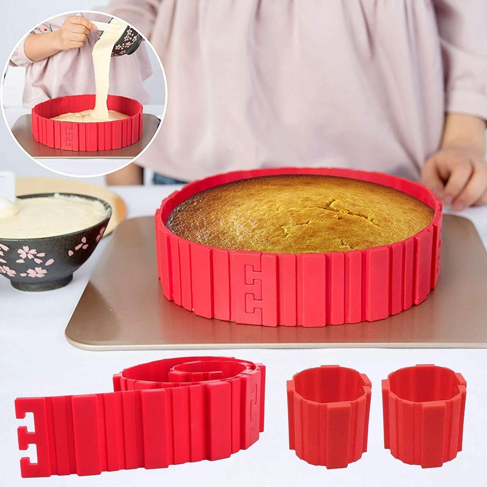 Magic Snake DIY Silicone Cake Pan Mold Baking Mould Tools Any Shape 16 PCS