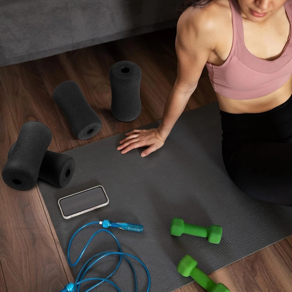 4pcs Foot Foam Pads Rollers Set Weight Bench Replacement Pads Inversion Table Pa