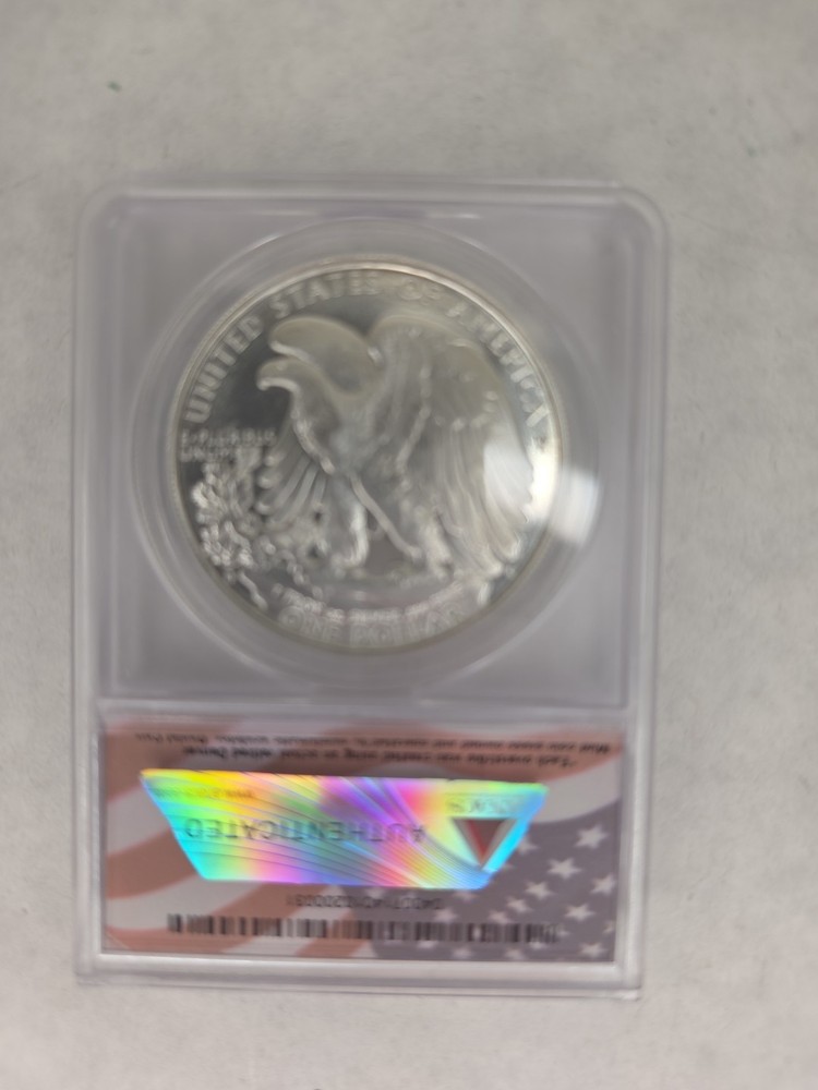 2006 Daniel Carr Overstruck Silver Eagle ANACS MS 69 Fantasy Issue .999