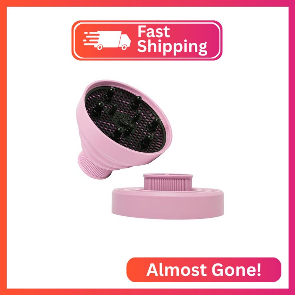 WAJIAYON Universal Collapsible Hair Dryer Diffuser Attachment-Foldable Portable