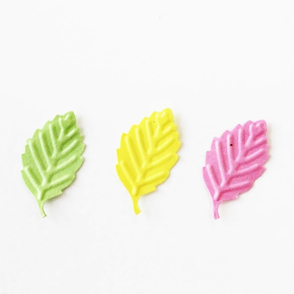 Paper Intelligence DECOP Craft Punch, Embossed Leaf, Small, orange