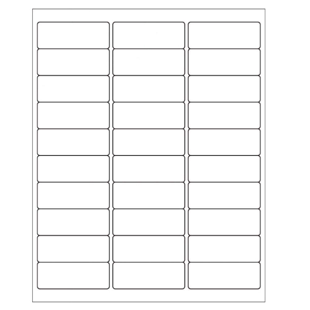 1" x 2 5/8" Address Mailing Labels Sheet FBA SKU Labels 30/sheet 30 UP Adhesive