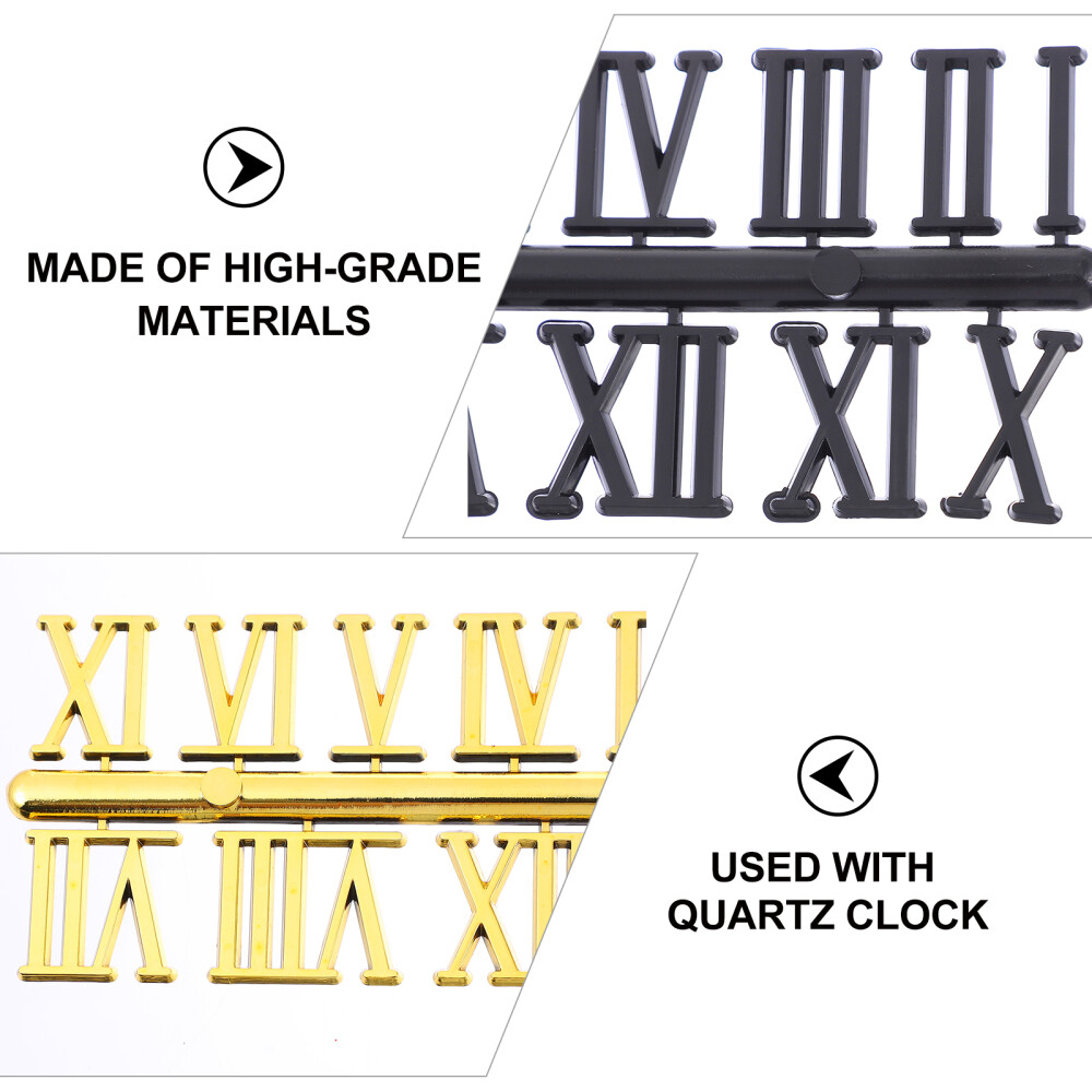 15 Sets Wall Clock Numerals Clock Numerals Roman Numerals for Clock