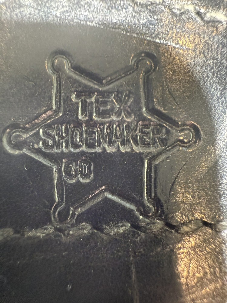 Tex Shoemaker 00 Leather Basketweave Handcuff Case Open Top