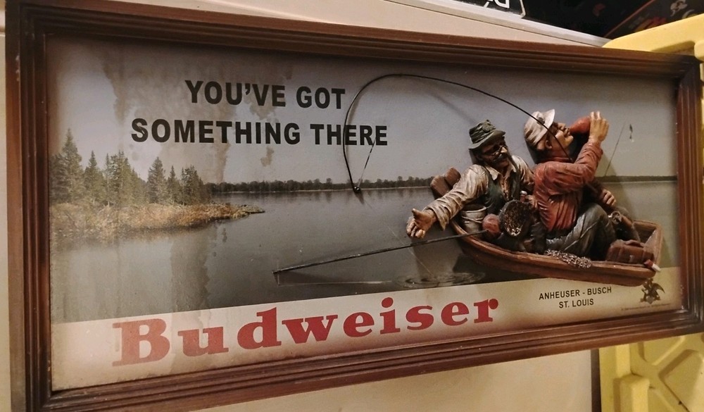 Budweiser Wall Decor From Old Bar.