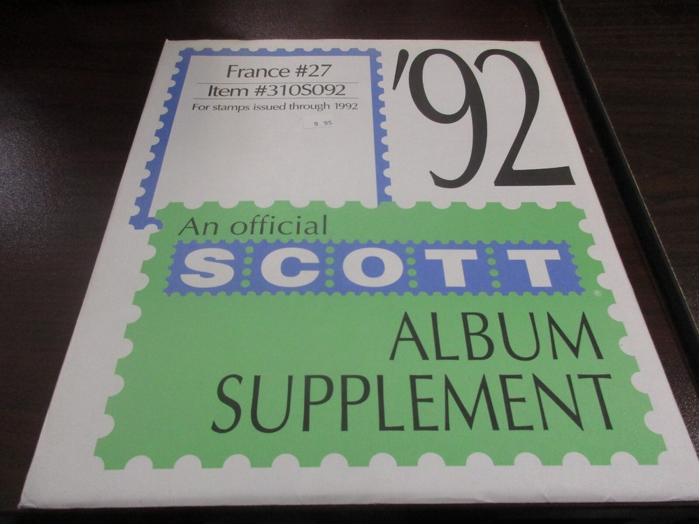 "SCOTT" FRANCE #27  ALBUM SUPPLEMENT W/FREE SHIPPING!!
