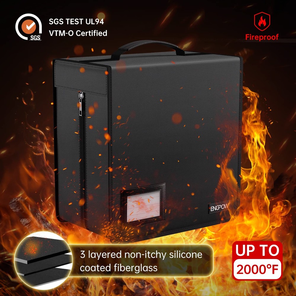Fireproof CD Case, CD/DVD Storage Box,400 Capacity CD Binder DVD Storage Hold...