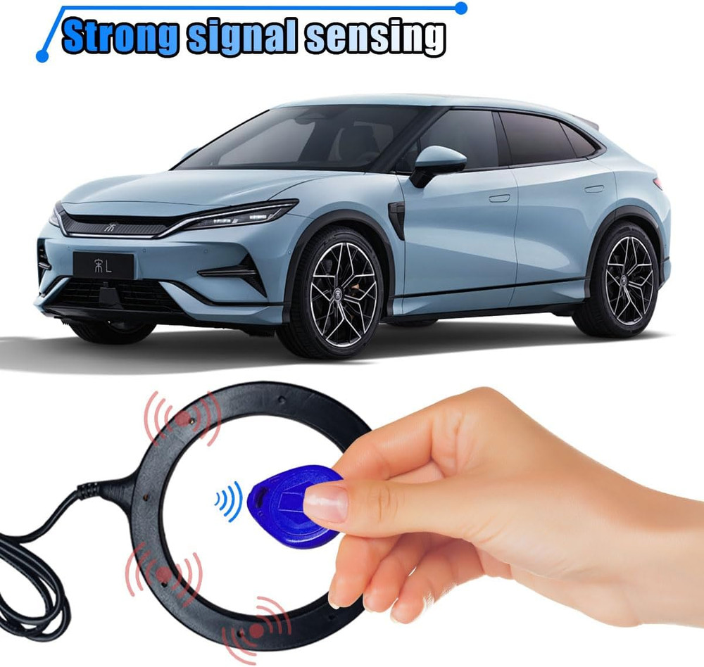 Car Push Engine Start Button Kit, Upgrade Push to Start Ignition Kit, Smart Keyl