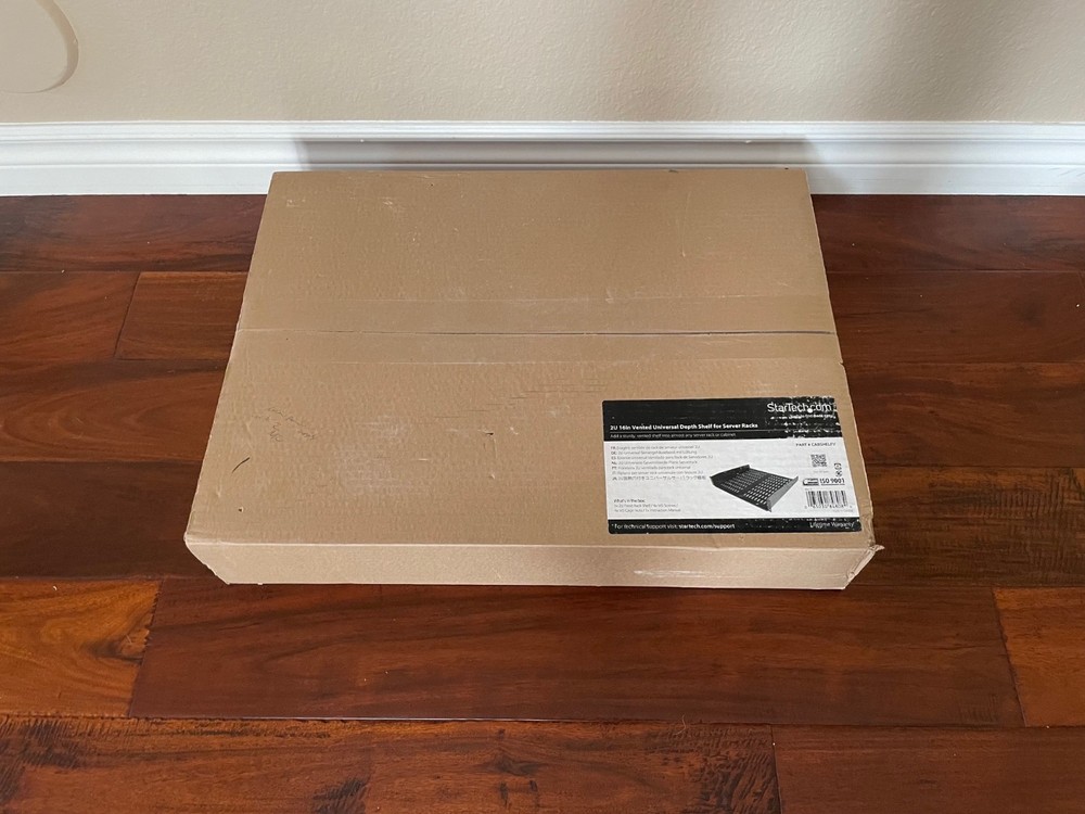 StarTech.com CABSHELFV 2U 16 in Universal Vented Rack Mount Shelf