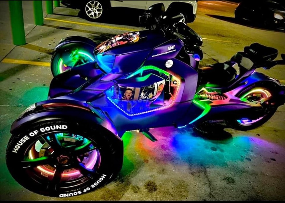 8PCS 4FT SET Single Row LED Chasing Flow IP68 LED Strips Lights Bluetooth+Remote