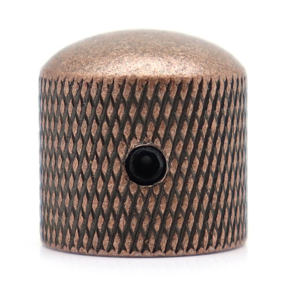 4Pcs Metal Guitar Knobs Bass Knobs 6mm Diameter Potentiometer Cap Red Copper