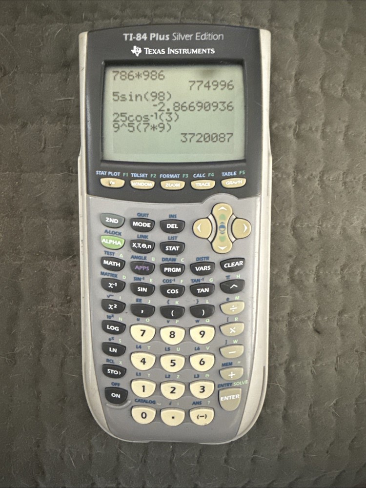 Texas Instruments TI-84 Plus Graphing Calculator - Silver