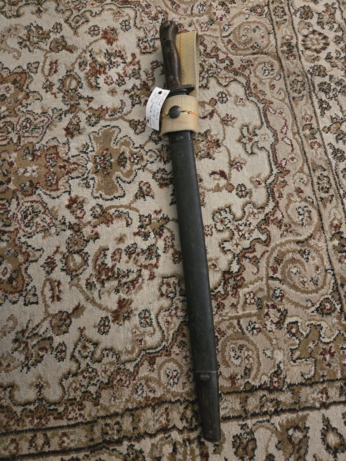 British WWI Remington Dated April 1915 M-1907 Sword Bayonet with M/44 Scabbard