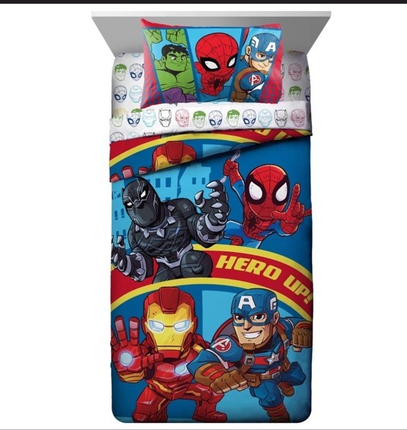 Marvel Superhero 4 Pc. TODDLER Bedding Set