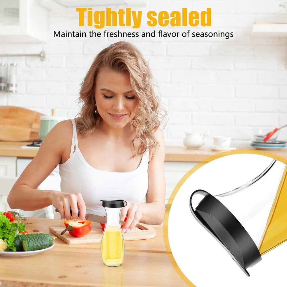 Replacement Salad Dressing Bottle Lids Tight Seal 2 Pack