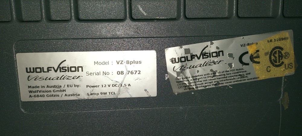 WOLFVISION VZ-8plus PROJECTER