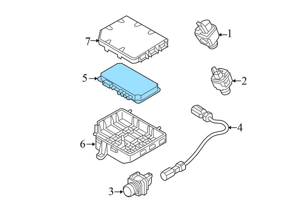 2016-2018 AUDI S6 - Camera Control Module 4H0907428E