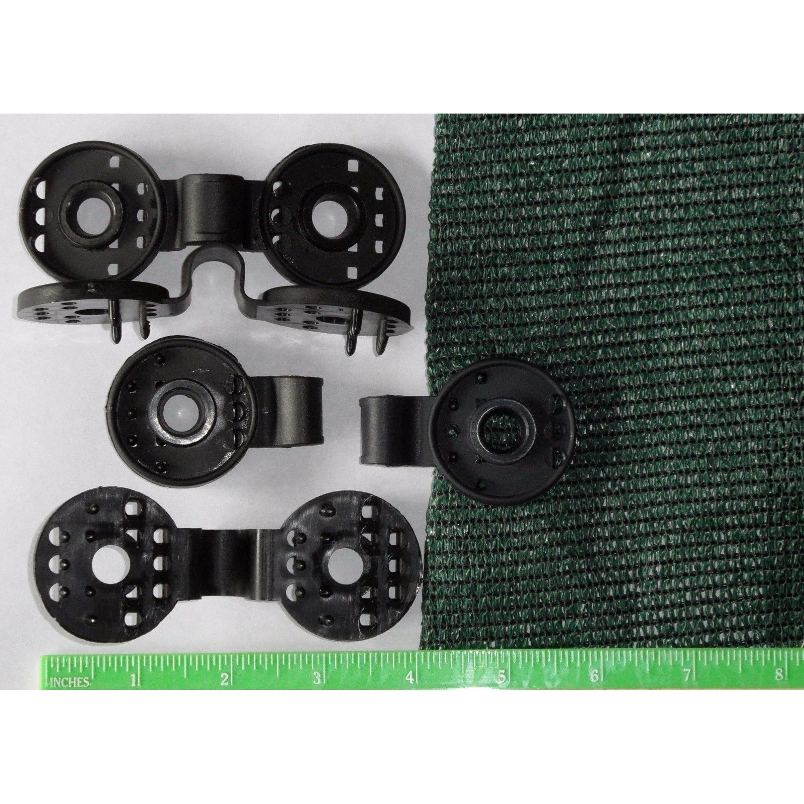 50pk Polyclips Instant Adjustable Grommets Tarp Fabric Shade Cloth Poly Clips