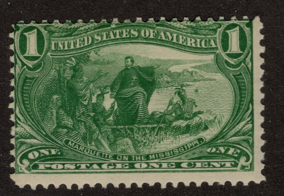 US Scott 285 Mint Hinged - CV 27.50$