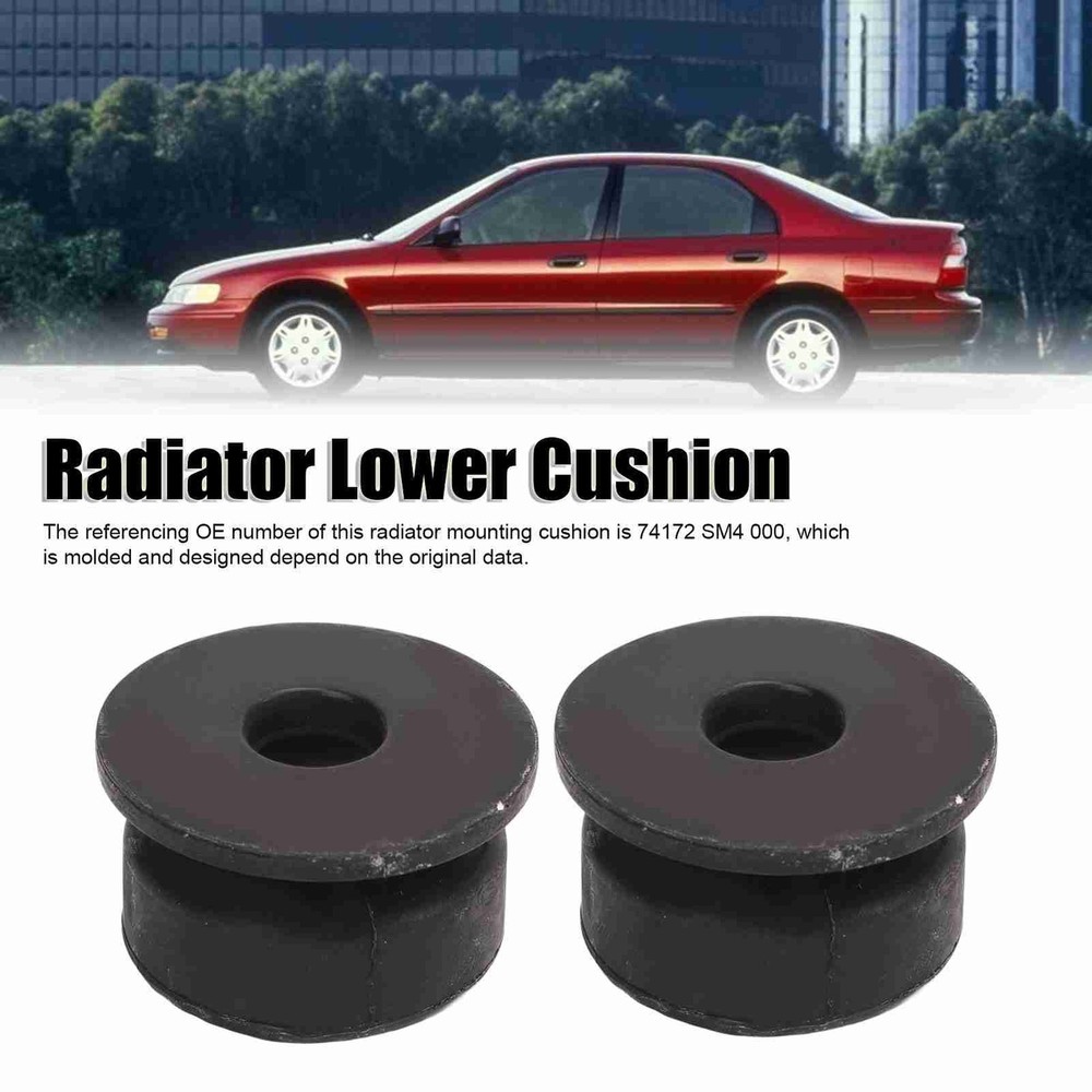 2pcs Radiator Lower Mount Bushing Durable Rubber For CR‑V MMRM