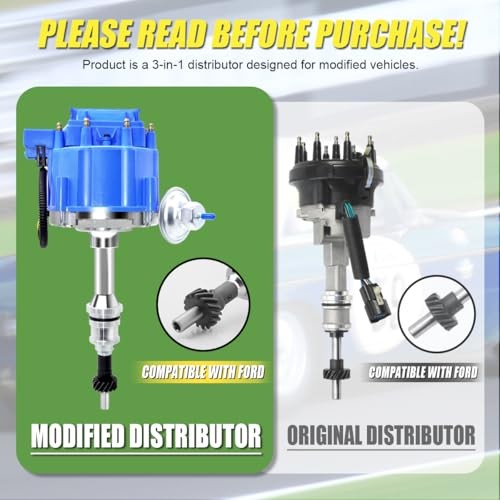 Performance HEI Ignition Distributor w/Cap & Rotor and Spark plug Wire set