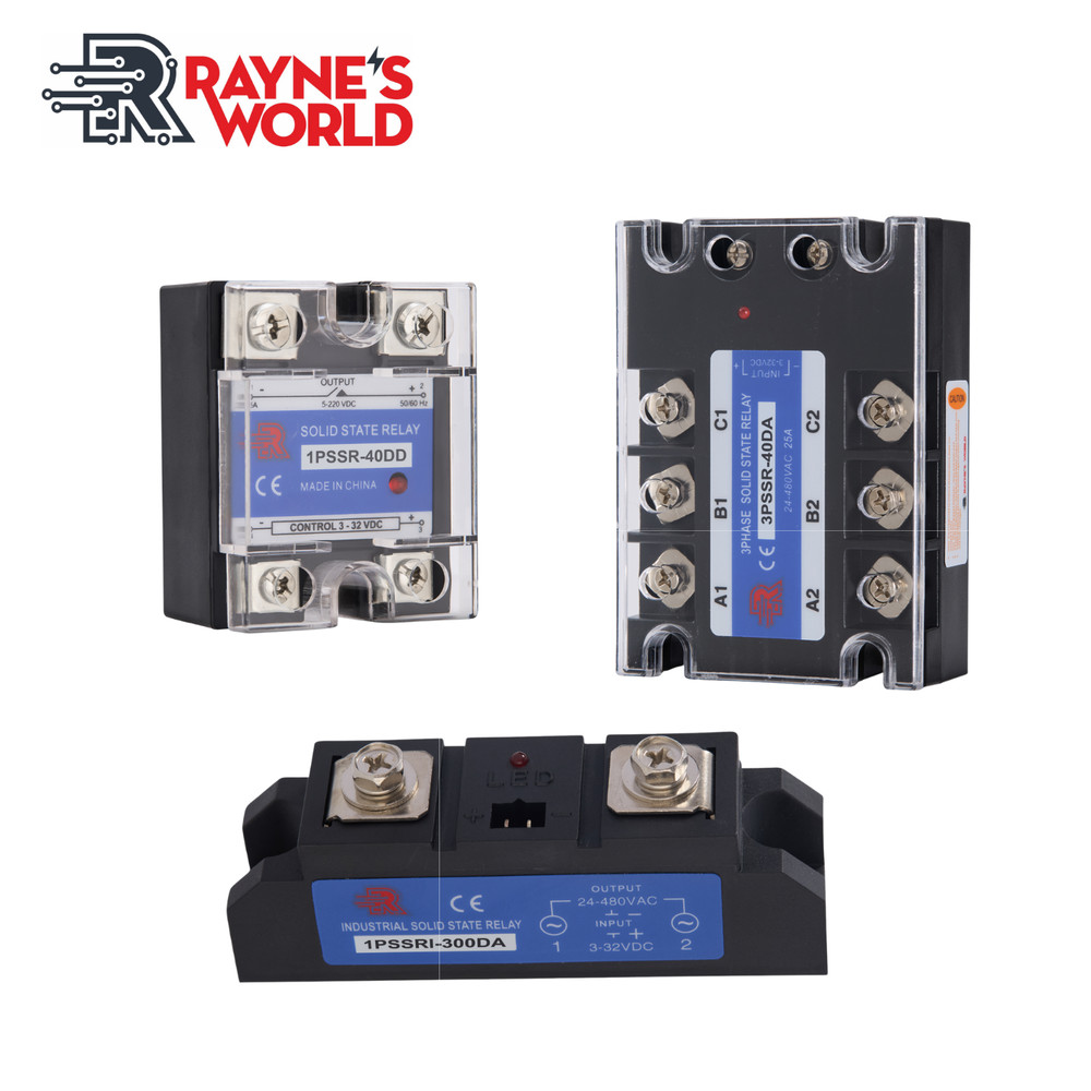 10-400A Solid State Relay 1 Phase | 3 Phase DD (DC-DC) | DA (DC-AC) | AA (AC-AC)