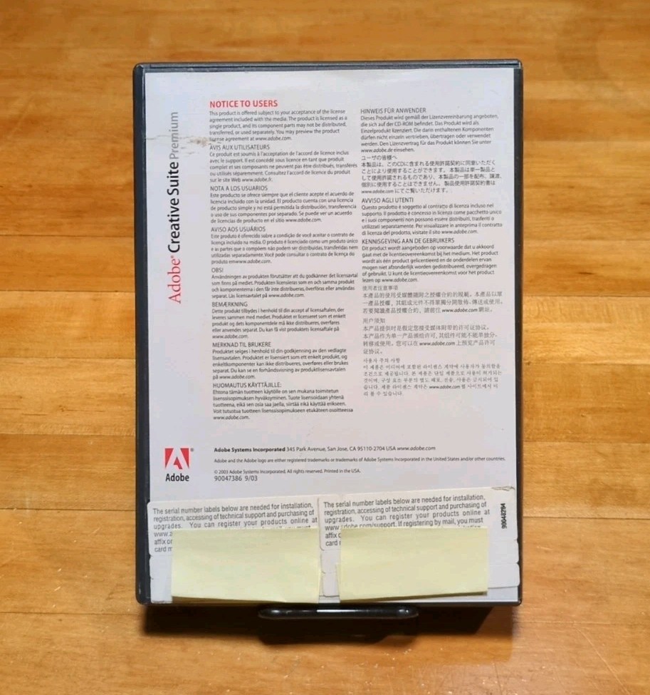 Adobe Creative Suite Premium 2003 – Full Software Bundle (Vintage)