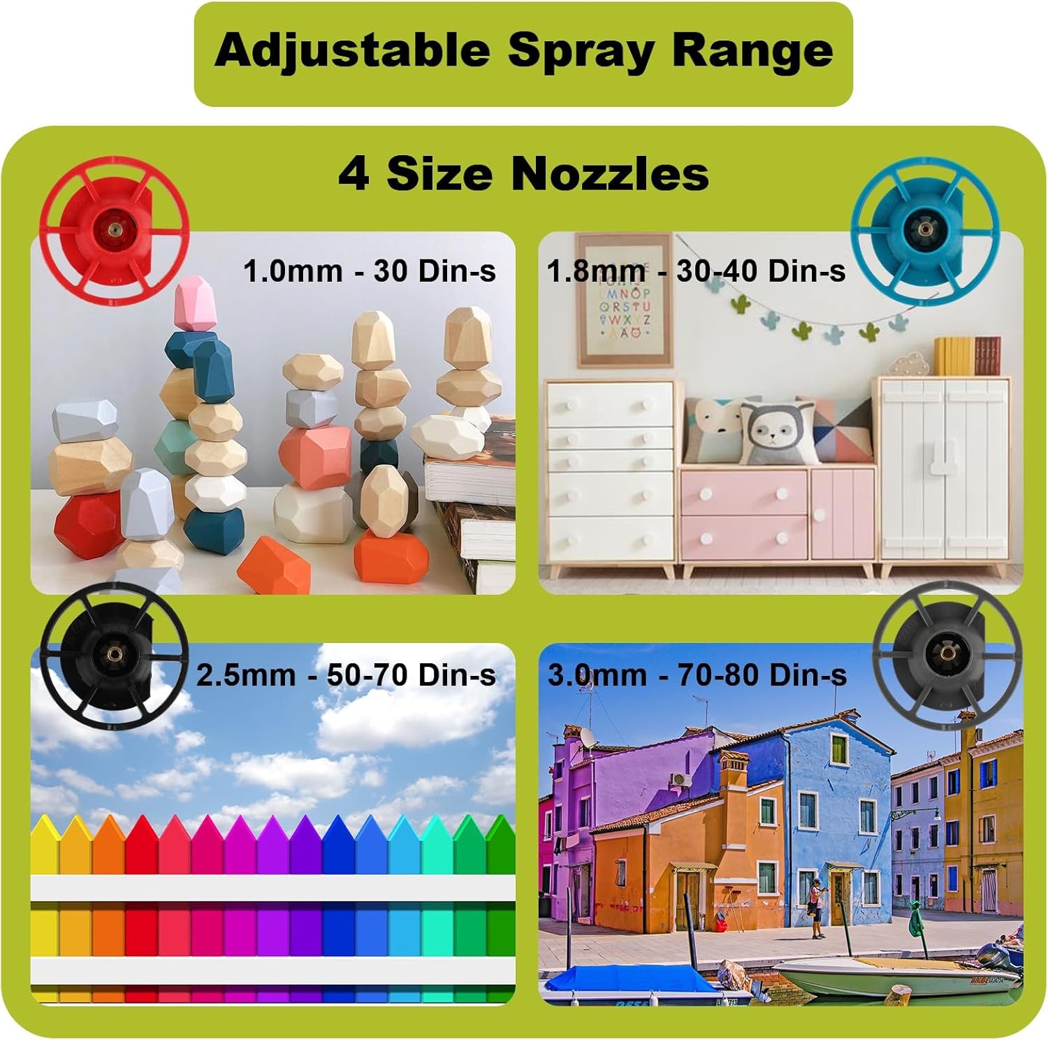 NEW Cordless High Pressure Spray Gun Airless Paint Sprayer For Ryobi 18V Battery