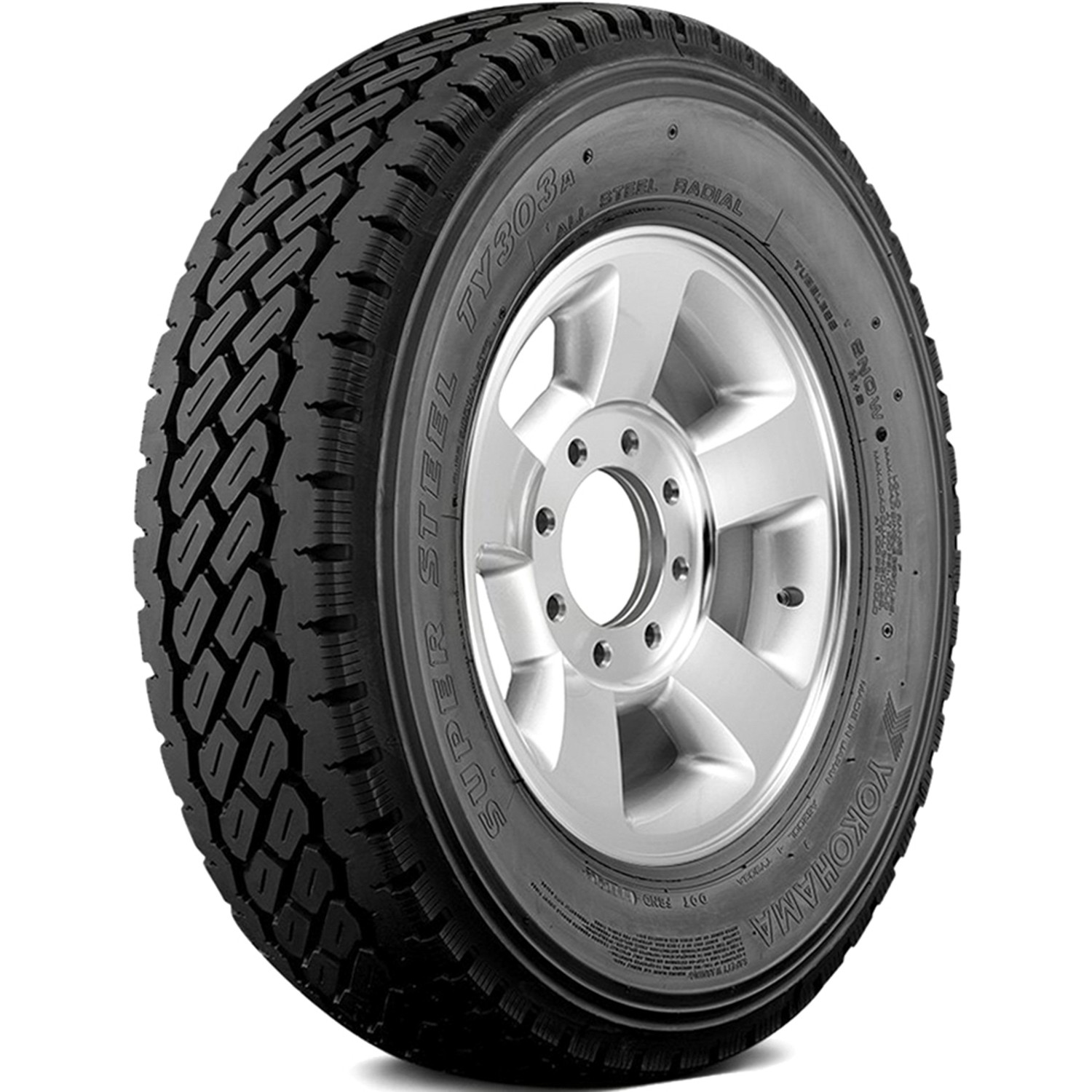 Tire Yokohama Super Steel TY303A 215/75R17.5 Load G 14 Ply Drive Commercial