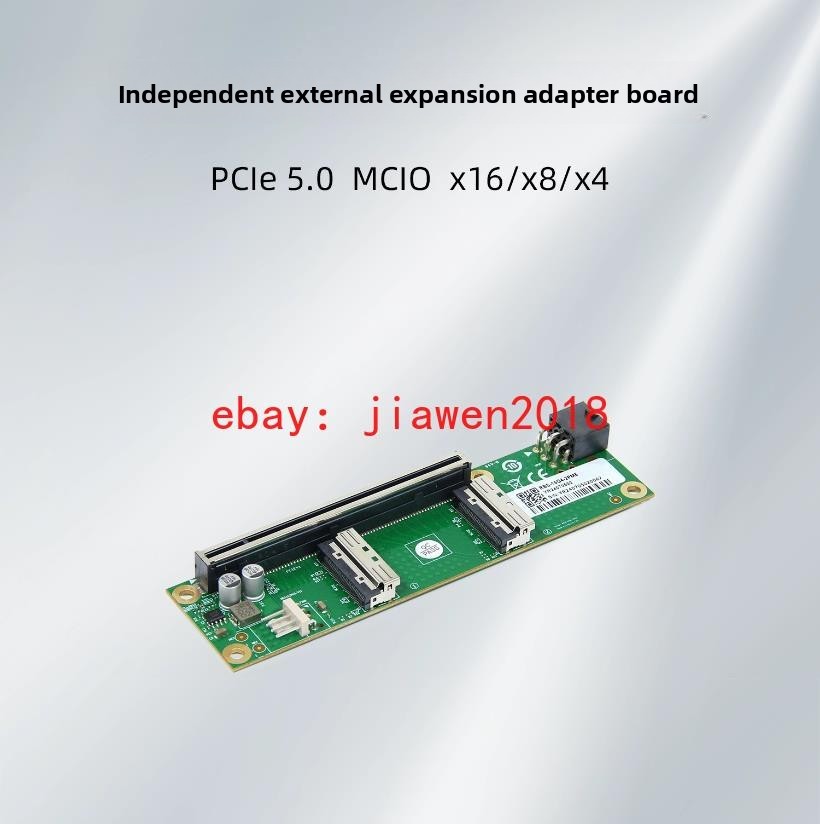 PCIe5.0 x16 to MCIO 8i SFF-TA-1016 X16 to X8 X8 Bifurcation Adapter Riser Card