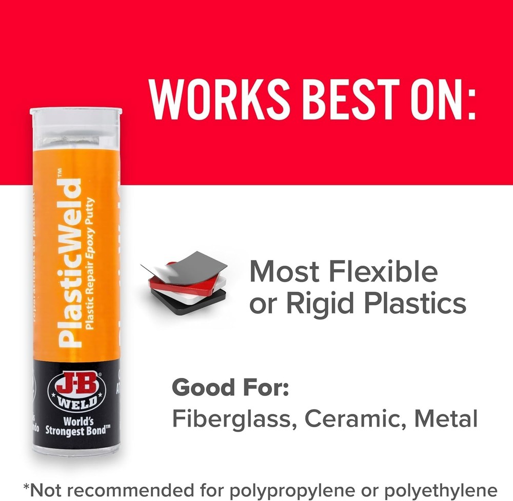 PlasticWeld Plastic Repair Epoxy Putty - 2 oz.