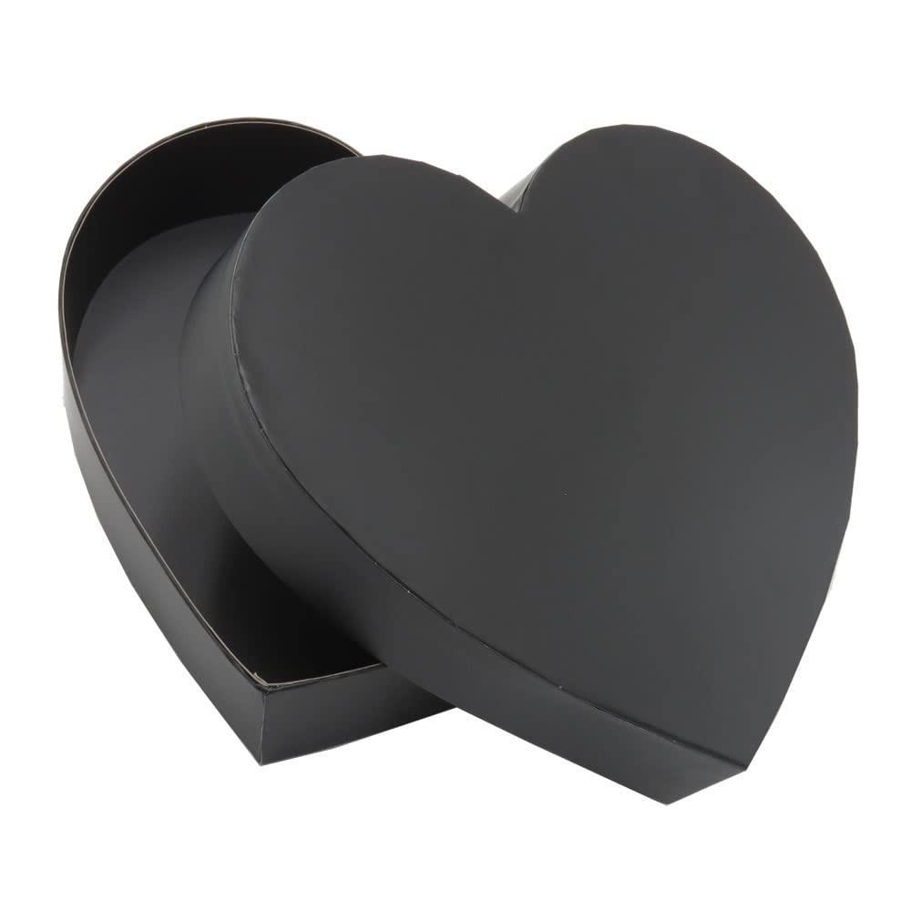 Empty Heart Shaped Gift Box Strawberry Packaging (Black)