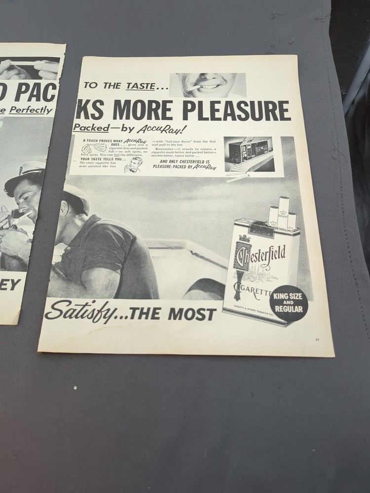 Chesterfield Cigarette Advertisement 1950s