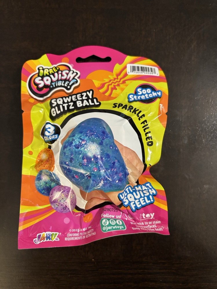 Irre-Squish-Tible Squishy Glitz Ball