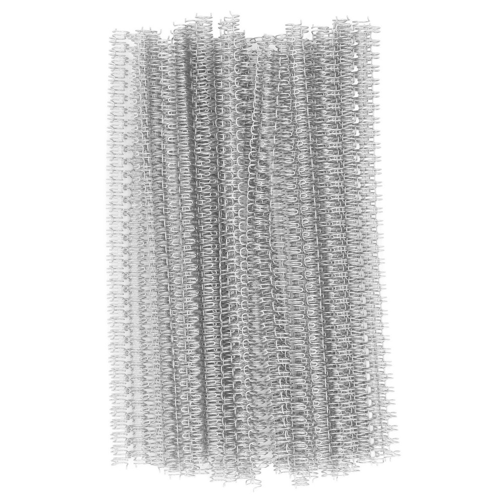 Silver 100x Double Loop Wire Binding Spine 20 Sheet Capacity 3:1 Pitch 34 Loop 6