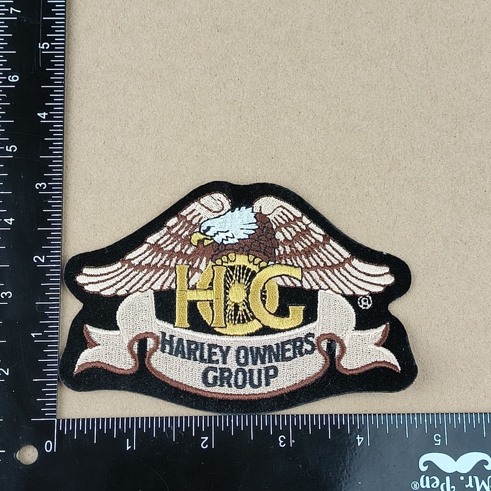Harley Davidson Owners Group Jacket Patch HOG Eagle Felt Embroidered