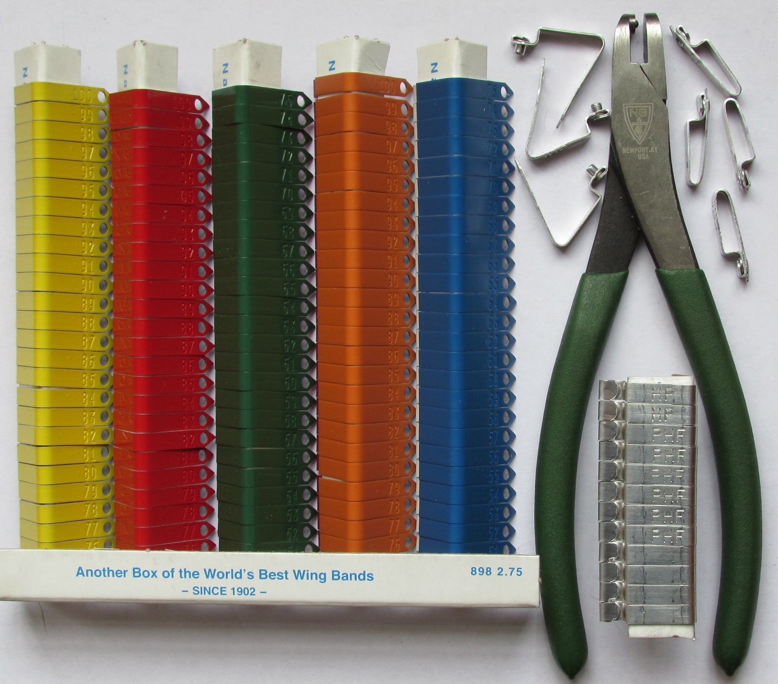 Zip Wing Band Pliers (1pc) Wing Tag Application Tool Poultry Ducks Chicken birds