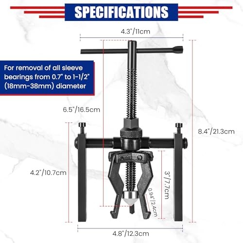 3 Jaw Bearing Puller, Manual Internal Puller 3 Jaw Bearing Puller Set