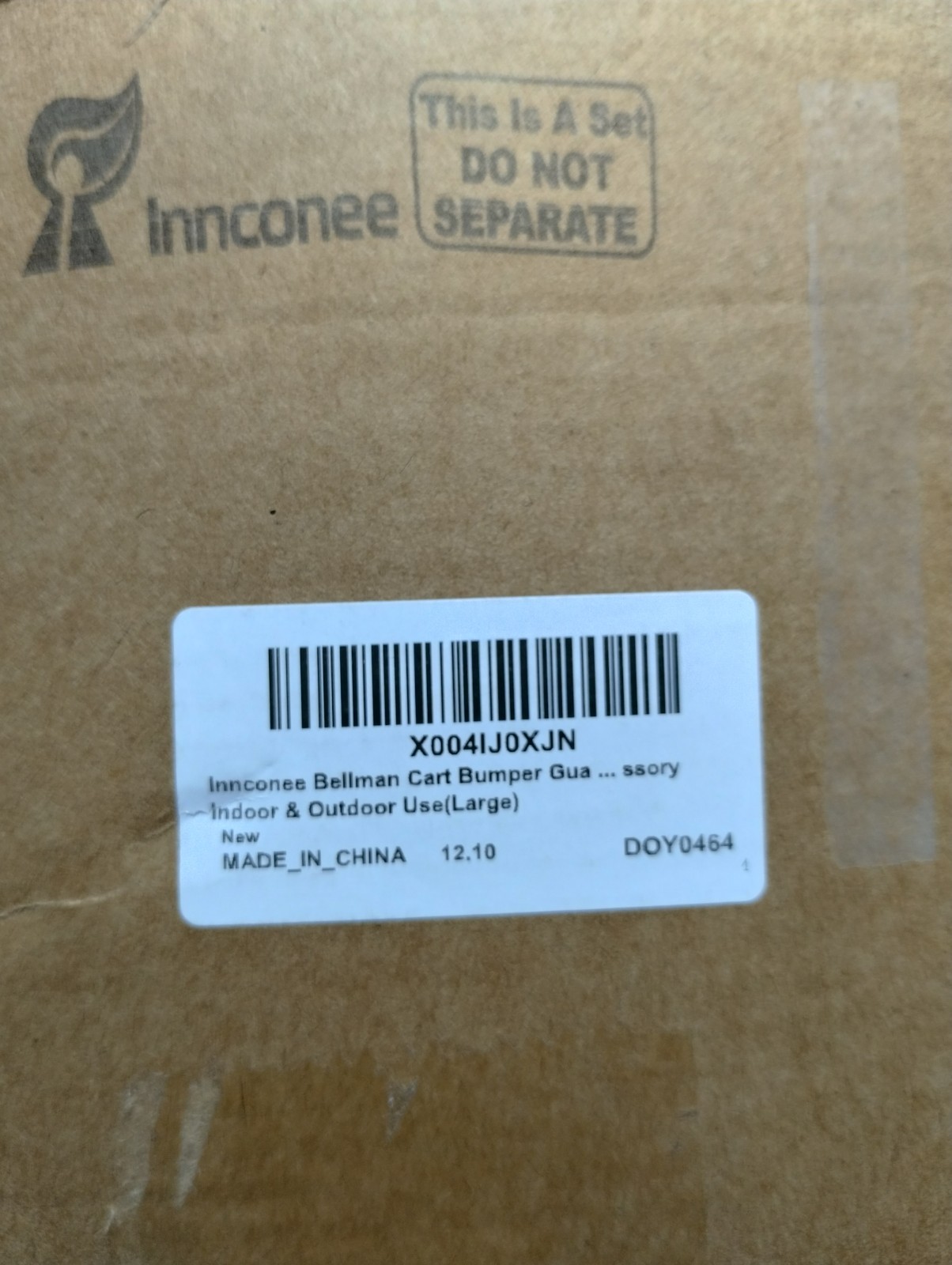 Bellman Cart Bumper Guard Wall Protector Luggage Cart Collision Cover Black Larg