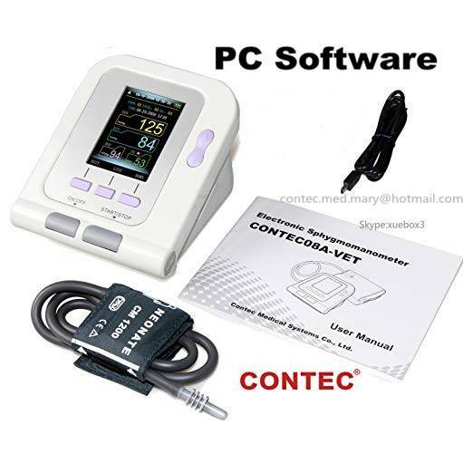 Full Digital Veterinary Blood Pressure Monitor, NIBP Vet Cuff, CONTEC08A-VET USA