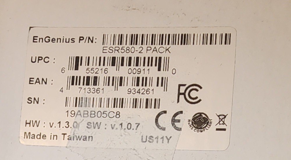 Engenius Smart Mesh Router ESR-580 2PACK