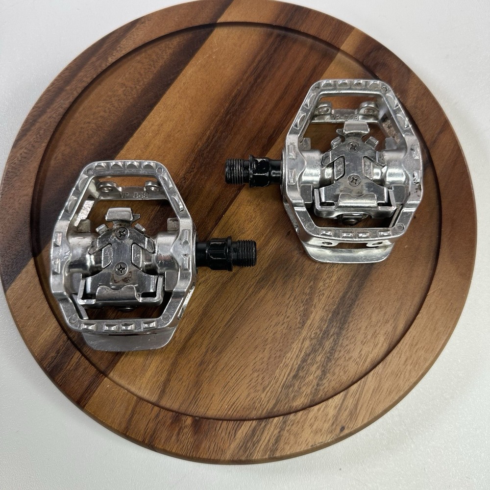 VP-D68 Black Clipless Pedals MTB Dual Sided 9/16