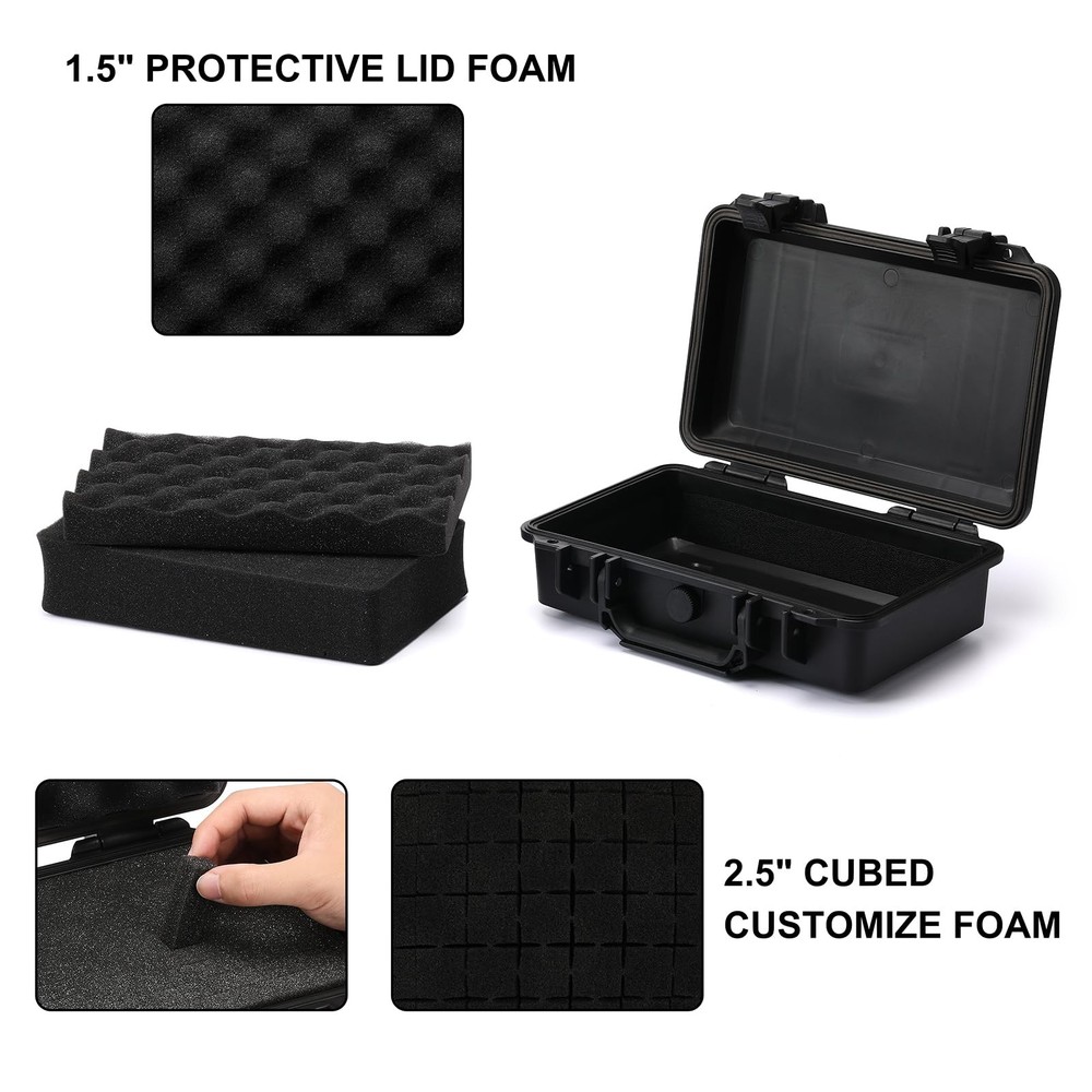 Tool Box with Shock Proof Sponge Waterproof IP67 Carrying Case