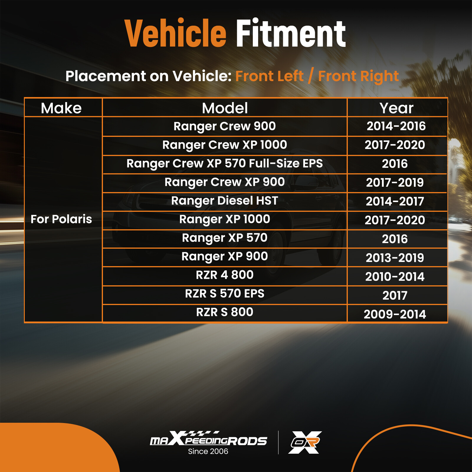 Front Right + Left CV Joint Axle for Polaris Ranger XP 900 2013-2019